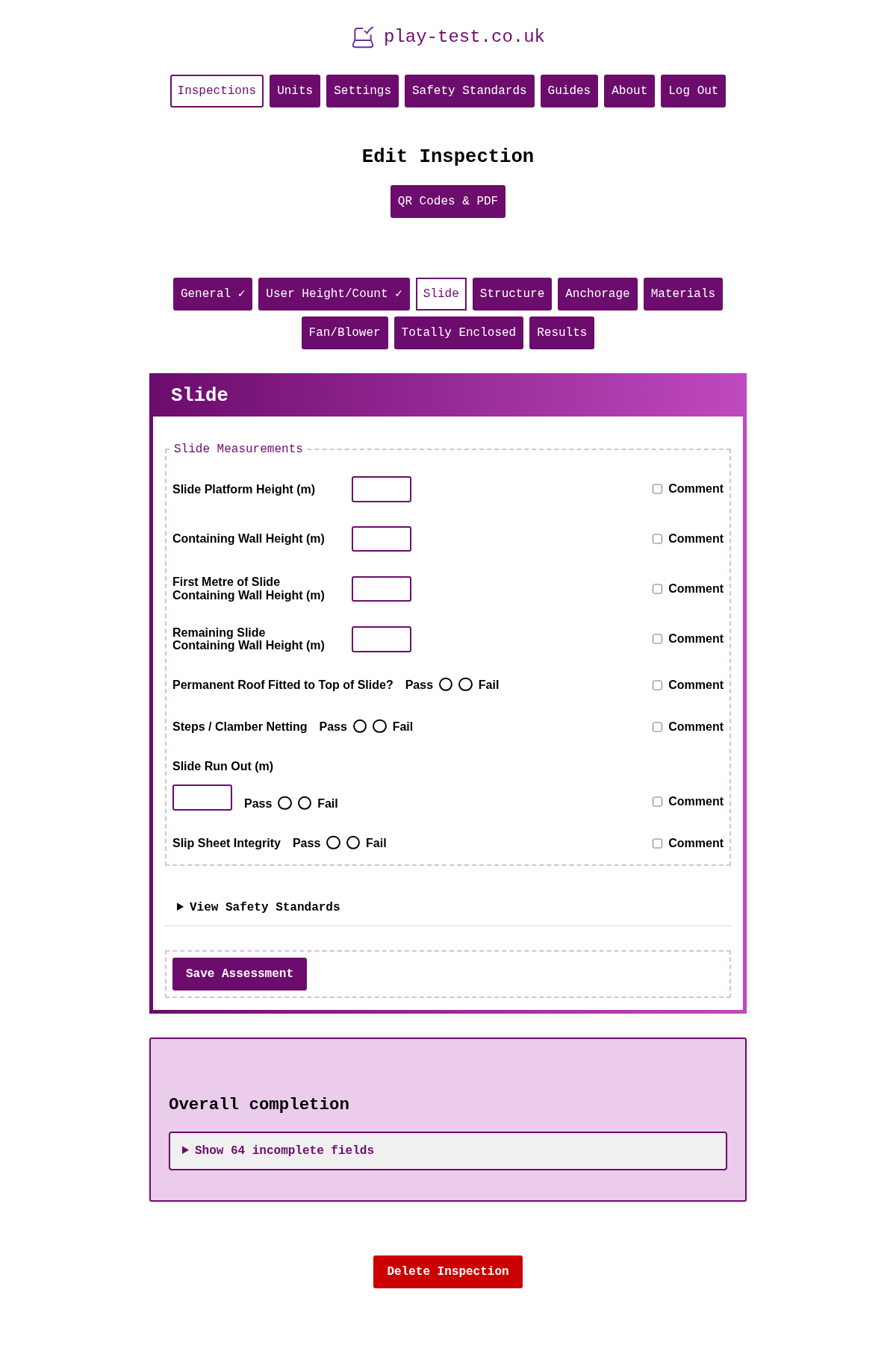 Slide Assessment Form