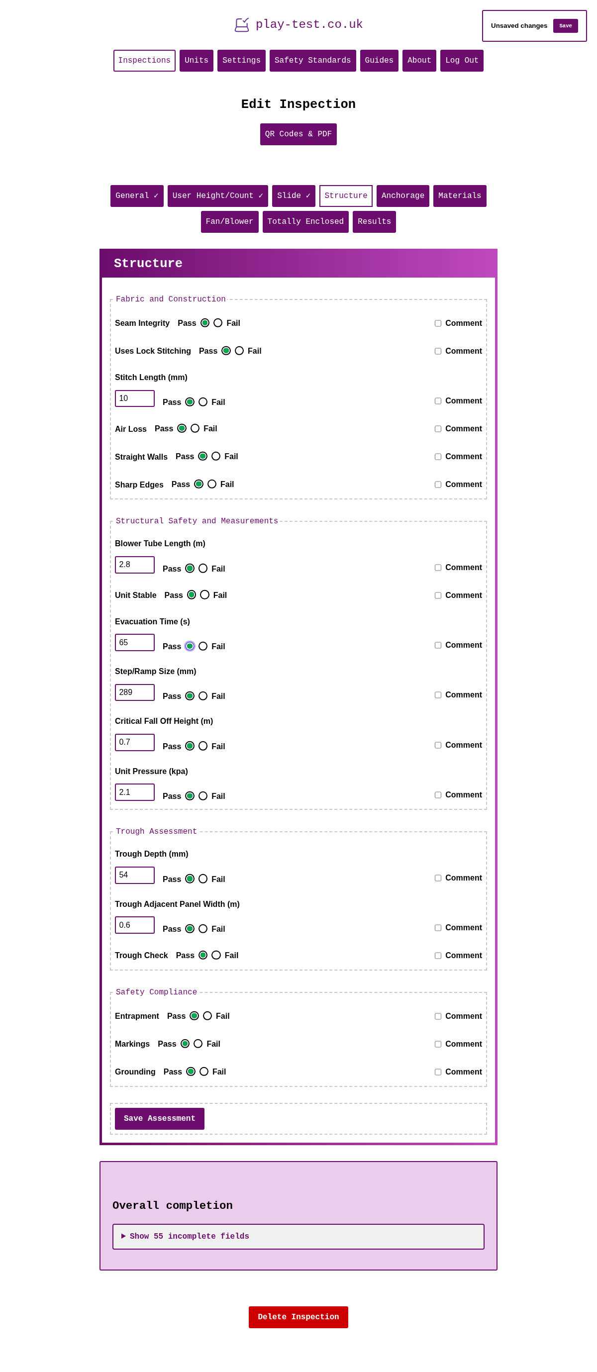 Structure Assessment - Filled