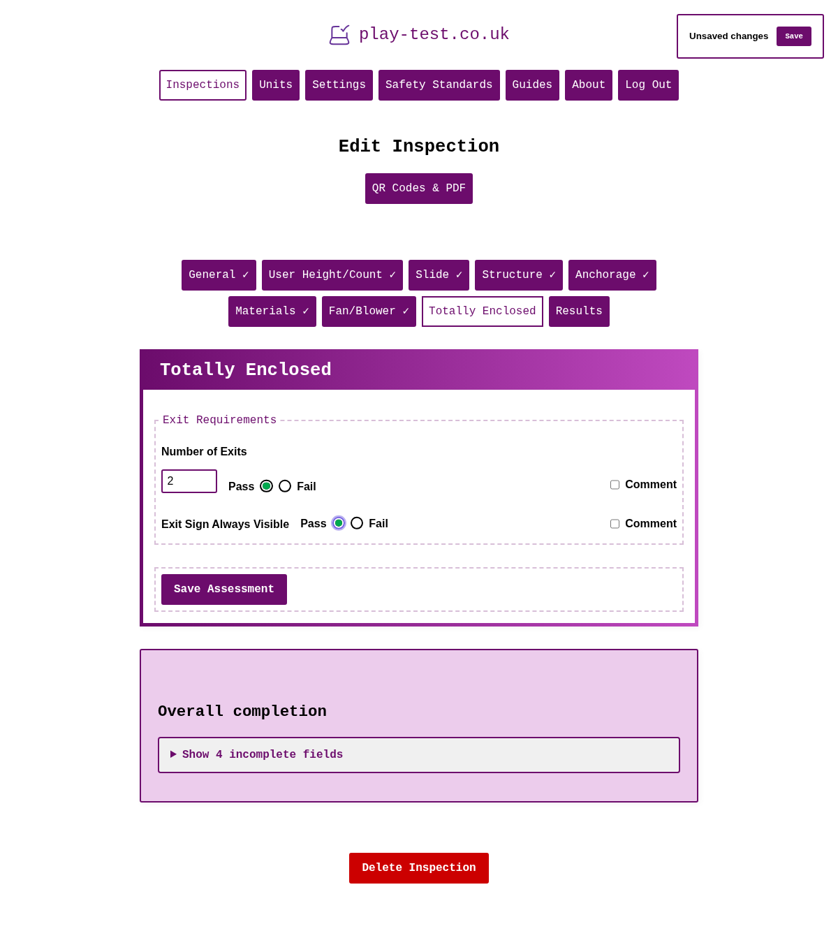 Enclosed Assessment - Filled